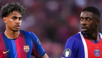 Rodri në stol, Raphinha në majë të sulmit. Olmo po ashtu titullar. PSG-Barcelona formacionet zyrtare