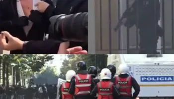 Rruga e Durrësit në kaos/ Përplasje e ashpër polici-protestues, raportohen të lënduar. Prindërit: Po helmoni fëmijët me gaz