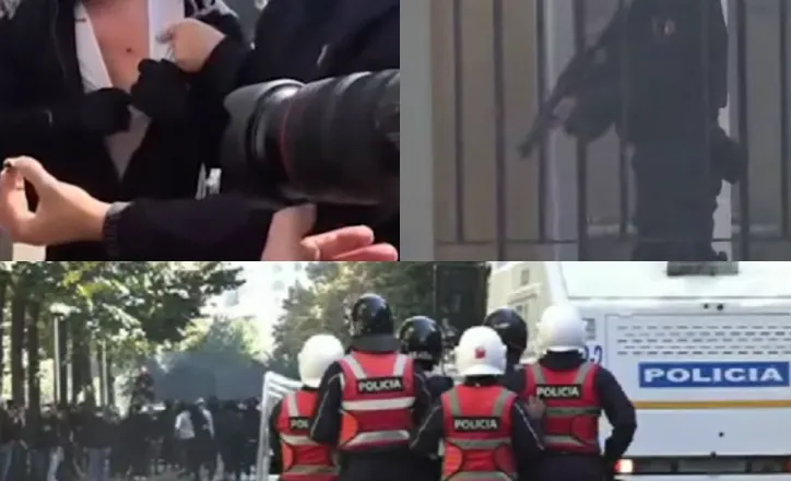 Rruga e Durrësit në kaos/ Përplasje e ashpër polici-protestues, raportohen të lënduar. Prindërit: Po helmoni fëmijët me gaz