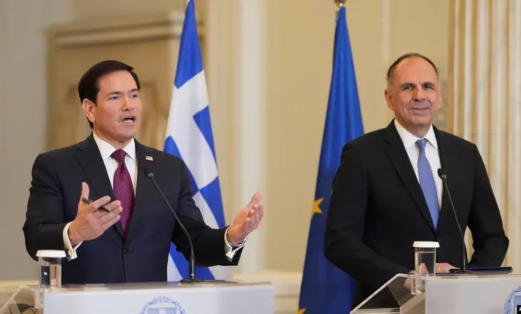 Rubio në Athinë paralajmëron Iranin se nuk do të ketë kurrë armë bërthamore