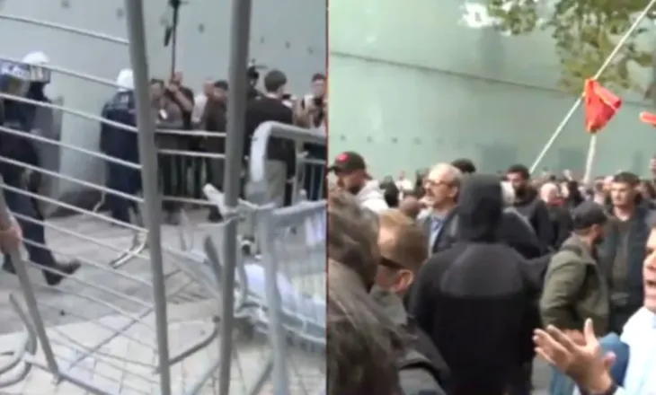 Shembën gardhin metalik dhe u përballën me FNSH, pedagogët krah studentëve, vijon protesta para Kuvendit