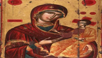 “Shën Mëri Eleusa”, ikona e pikturuar nga Nikolla Onufri  në 1578
