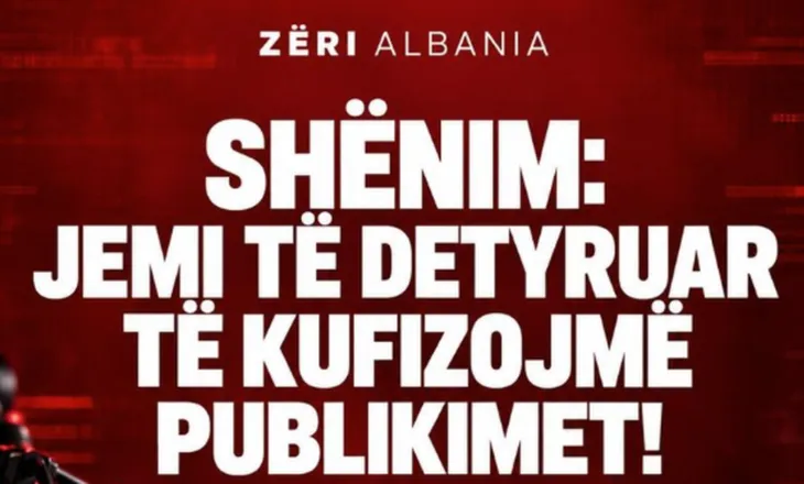 SHËNIM: JEMI TË DETYRUAR TË KUFIZOJMË PUBLIKIMET!