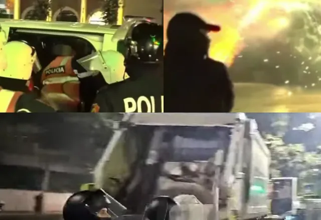 Sheshi ”Skënderbej” arenë trazirash, shoqërohen dy të rinj. Një grup me protestues rikthehet në Bulevard