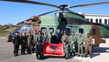 Shqipëria nis kontingjentin e parë të helikopterëve në misionin KFOR në Kosovë, Nufi: Angazhimi ynë mbetet i palëkundur