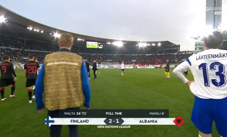 Shqipëria nuk kalon, arbitri dhe gabimet e portës, i japin tri pikë Finlandës