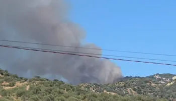 Situatë kritike nga zjarret në Peqin, flakët përfshijnë disa fshatra, dhjetëra forca dhe dy helikopterë në terren!