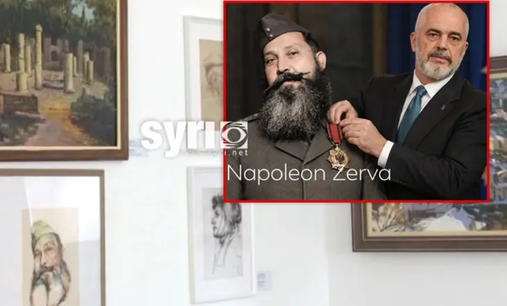 Skandali/ Portreti i Napoleon Zervës ekspozohet në Galerinë e Artit në Derviçan të Dropullit