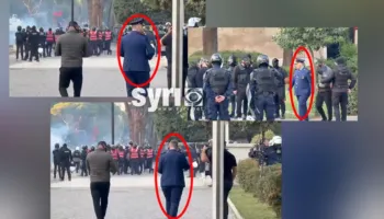 Skena ‘apokaliptike’ në bulevard – Skëndër Hitaj instruksione efektivëve për të dhunuar protestuesit, burri pa ndjenja në spital