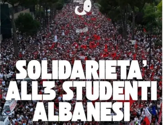 Studentët italianë solidarizohen me të rinjtë shqiptarë: Të shtunën edhe ne do të dalim në Romë për ju