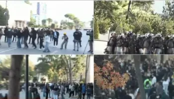 Studentët këngë e valle me daulle në bulevard, në krah mblidhen gurë për tjetër sulm ndaj Policisë!
