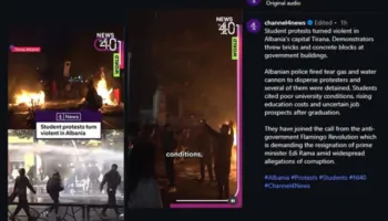 Studentët kërkojnë largimin e qeverisë/ Media britanike jehonë revoltës në Tiranë