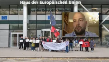 Takimi me kancelarin austriak, aktivisti Etrid Zifla: I kërkuam të bëhet zëri i protestuesve shqiptarë në BE! Dorëzuam dosje me video dhe foto të dhunës policore