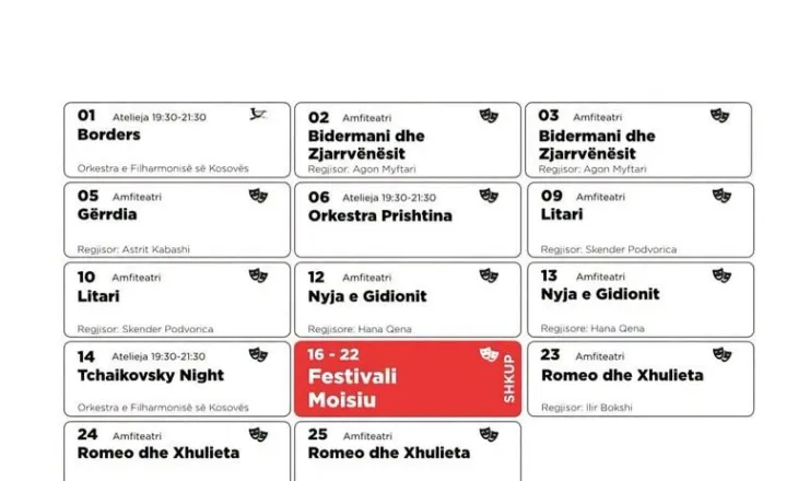Teatri Kombëtar i Kosovës publikon programin për muajin nëntor – Ja shfaqjet që do të vihen në skenë