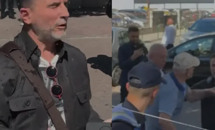 Tensione jashtë Kuvendit, banorët e Memaliajt përplasen me Braçen, i hedhin ujë në fytyrë (VIDEO)