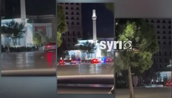 Terror/ Policia fut makinat ne mes të sheshit ‘Skënderbej’ tenton të shtypë me makinë turmën e protestuesve