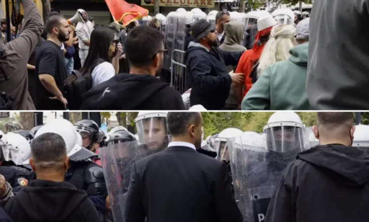 Tetë të shoqëruar për dhunë ndaj efektivëve, Policia reagon zyrtarisht për protestën para Kuvendit