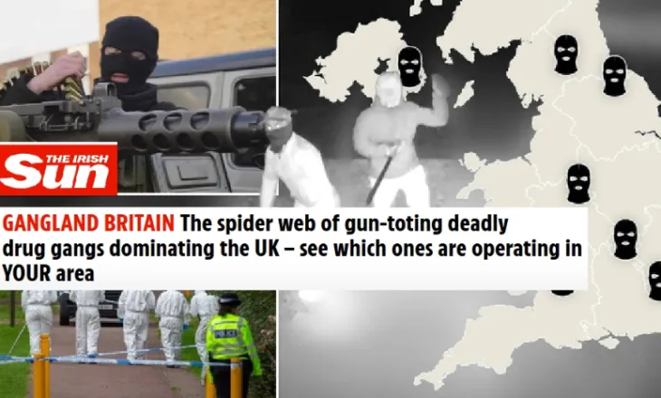 “The Sun” trondit Britaninë: Aleancë e bandave shqiptare, policia në alarm