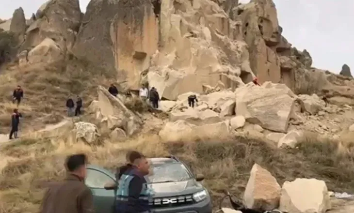 Tragjedi në festën kombëtare të Turqisë, shembet masivi shkëmbor në Kapadokia! Viktima dhe të plagosur (VIDEO)