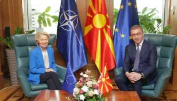 Turi në Ballkanin Perëndimor, Von der Leyen nga Shkupi: Vetëm një hap e ndan Maqedoninë e Veriut nga negociatat me BE-në