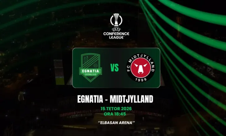 UEFA Conference League/ Ndeshja Egnatia – Midtjylland zhvendoset në stadiumin “Elbasan Arena”