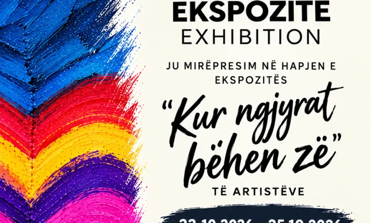 Ulpiana Art Center mirëpret ekspozitën “Kur ngjyrat bëhen zë”