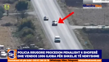 VIDEO – 6 procedime penale dhe mbi 1000 gjoba nga Policia Rrugore për shoferët në Shkodër…