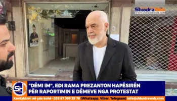 VIDEO – “Dëmi im”, kryeministri Rama prezanton hapësirën për raportimin e dëmeve nga protestat…