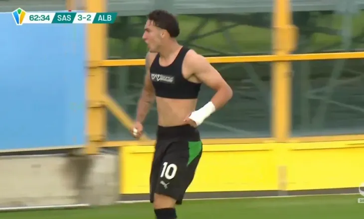 VIDEO/ Dy gola për talentin e Shqipërisë në Itali, Gabriel Kulla shënon edhe me 10 lojtarë për Sasuolon