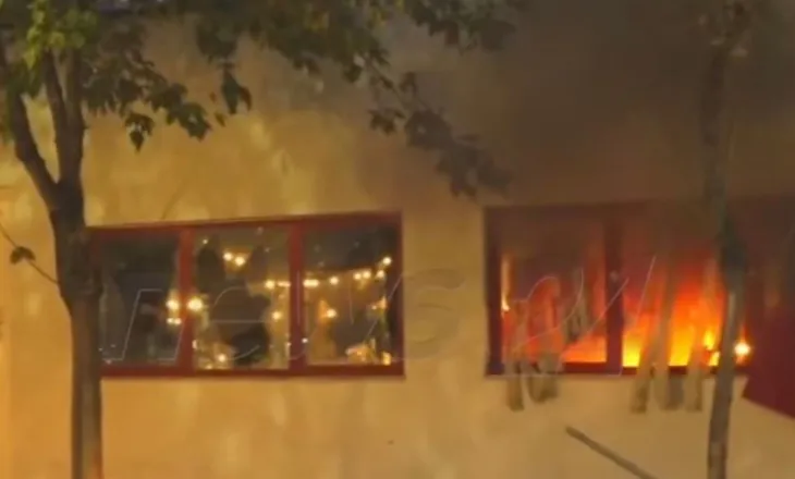 VIDEO/ I vihet zjarri Komisariatit 3 në Tiranë