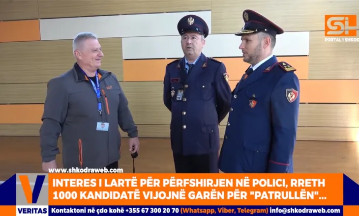 VIDEO – Interes i lartë për përfshirje në Policinë e Shtetit, 1000 kandidatë në garë për “Patrullën…”