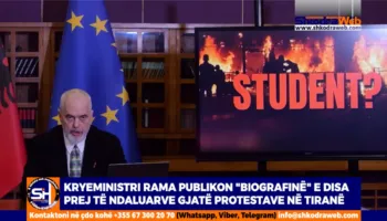 VIDEO – Kryeministri Edi Rama “bën biografinë” e disa prej të ndaluarve nga policia gjatë protestave…