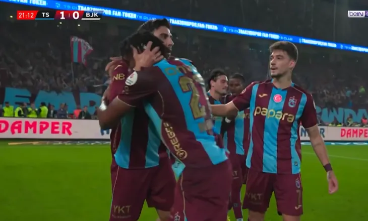 VIDEO/ Ndeshje fantastike e Ernest Muçit kundër Beshiktashit, gatuan golin e parë për Trabzonsporin
