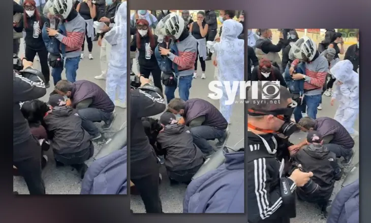 VIDEO/ Në gjendje të rëndë studentja, policia e qëlloi me bombulën e gazit në kokë