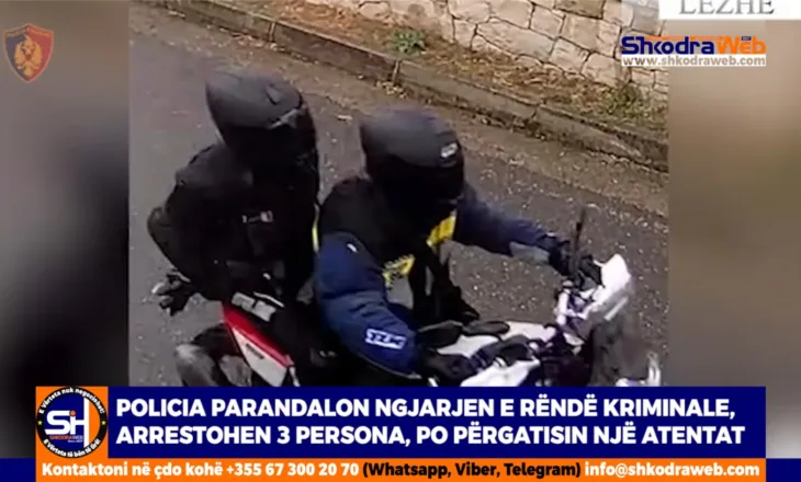 VIDEO – Policia aksion në Shkodër dhe tre qytete të tjera, arrestohen 3 persona, dyshohet se përgatisnin atentat