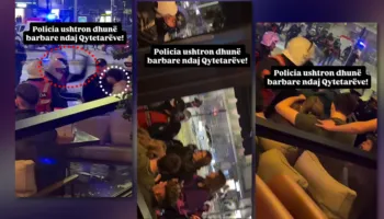 VIDEO/ Policia mësyn në ambjetin privat të një biznesi, dhunon barbarisht qytetarët dhe i shoqëron me forcë