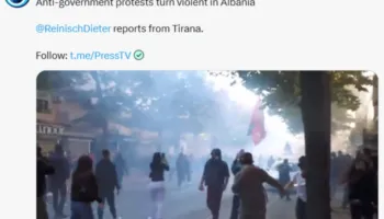 VIDEO/ Televizioni i Iranit i sanksionuar nga SHBA dhe BE, raporton për dhunën nga protesta në Tiranë!