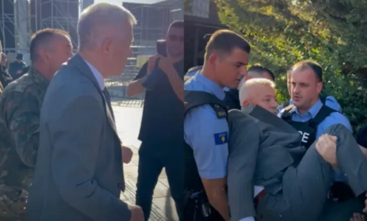 VIDEO/ Tensione në Kosovë, deputeti i VV-së tentoi të dilte nga Kuvendi, protestuesit e kthejnë me forcë brenda gardhit!