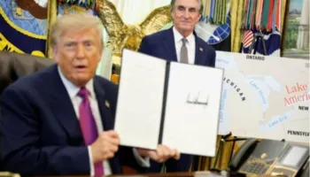 VIDEO/ Trump nuk ndalet, pas liqenit dëshiron të ndryshojë edhe emrin e një oqeani: “Oqeani Trump” apo “Oqeani i Amerikës”?