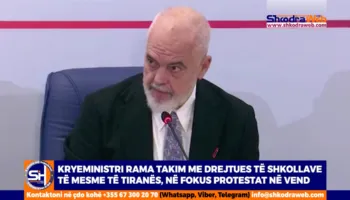 VIDEO – “Vala e dhunës po fshihet nën ‘petkun’ e studentëve”, kryeministri Rama takim me drejtues shkollash…
