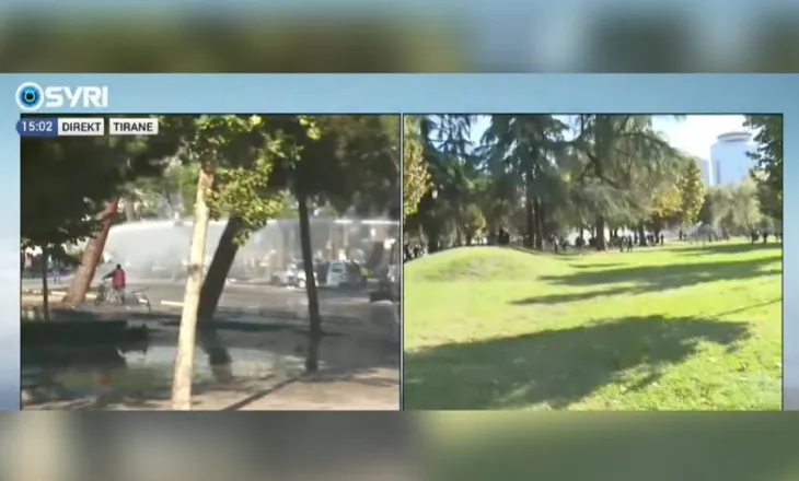 Vijon qëndresa/ Policia e krimit sulmon me ujë dhe gaz, arreston protestuesit paqësorë te ‘Parku Rinia’