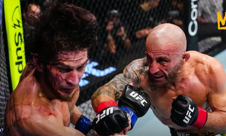 Volkanovski mposht me KO teknik në raundin e dytë rusin Evloev dhe mban titullin e peshës “featherweight”