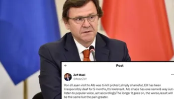 “Von der Leyen erdhi për të vrarë protestën”, ish-kryenegociatori i Shqipërisë-Ramës: Dëgjo popullin, sa më gjatë, aq më keq