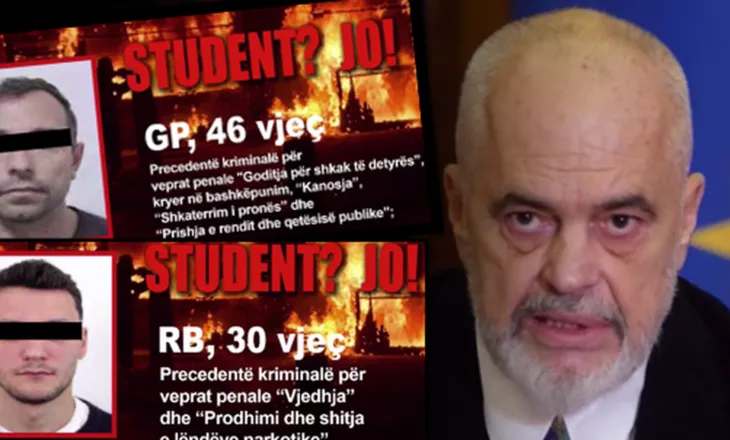 “Zero studentë”/ Rama publikon fotot e të arrestuarve: Të dënuar më parë për drogë, mashtrim, armë e prostitucion…