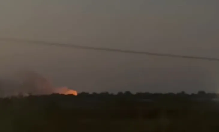 Zjarr në Fier, përfshihet nga flakët sipërfaqja me shkurre (VIDEO)